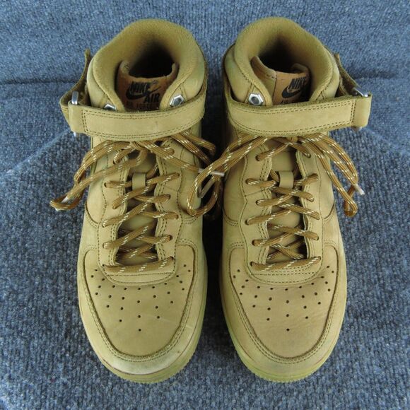 Nike Air Force 1 Mid 07 Men Sneaker Shoes Size 7‎ Medium Brown Leather Lace Up - Picture 3 of 11